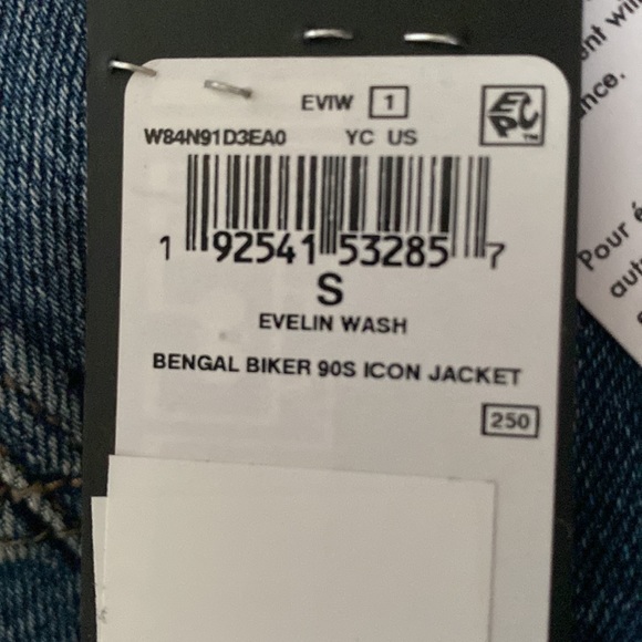 NWT Guess Bengal Biker 90’s Icon Jean Jacket (S) - Picture 6 of 15